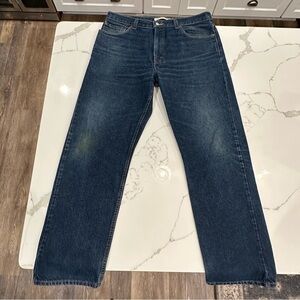 Men’s Levi’s 505 Regular Fit Denim Blue Jeans 36 x 32 Cotton Straight Leg Casual